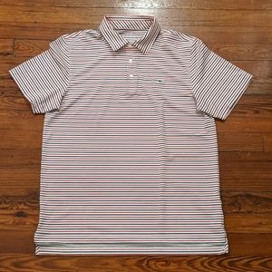 Vineyard Vines Performance Polo Stripe Sz M